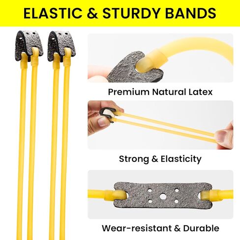 5 PCS Slingshot Bands for Hunting - Heavy Duty Replacement Bands, Sling Shot Rubber Tubing Bands for Adults ﻿ in Saudi Arabia