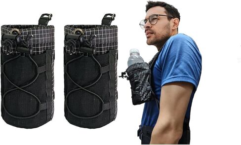 حقيبة زجاجة مياه خفيفة للغاية من Cactus-24 لحقيبة الظهر - تناسب 8-24oz، حزمة ترطيب بدون استخدام اليدين للتخييم والمشي لمسافات طويلة in Kuwait