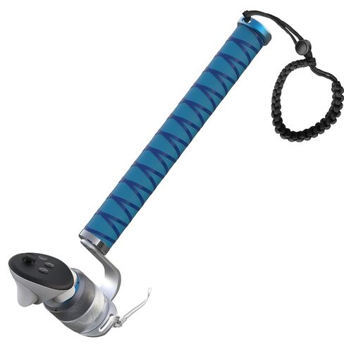 VR Cricket Bat Attachment for iB Cricket - Aluminum Short Cricket Bat Handle Accessory Compatible with Meta Quest 3/3s, Q2 and Q Pro Enhance Immersive VR Game Experience- Right(Blue) in Kuwait