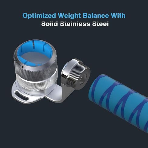 VR Cricket Bat Attachment for iB Cricket - Aluminum Short Cricket Bat Handle Accessory Compatible with Meta Quest 3/3s, Q2 and Q Pro Enhance Immersive VR Game Experience- Right(Blue) in Kuwait