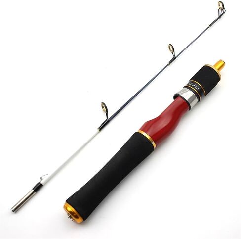 58cm Ice Fishing Rod Carbon Winter Fishing Rod Short Portable Plug-in Boat Fishing Raft Fishing Rod in Saudi Arabia