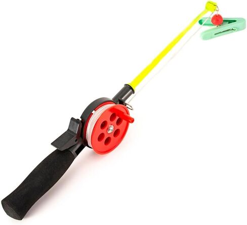 for Mini Portable Ice Fishing Rod and Reel Set with Clip for Shrimp and Crab, ABS Material, 4.5m Nylon Line, Compact Design for Outdoor Use in Saudi Arabia