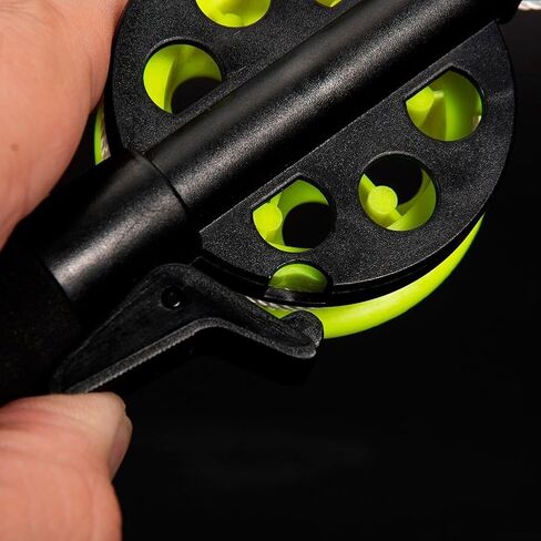 for Mini Portable Ice Fishing Rod and Reel Set with Clip for Shrimp and Crab, ABS Material, 4.5m Nylon Line, Compact Design for Outdoor Use in Saudi Arabia