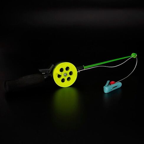 for Mini Portable Ice Fishing Rod and Reel Set with Clip for Shrimp and Crab, ABS Material, 4.5m Nylon Line, Compact Design for Outdoor Use in Saudi Arabia