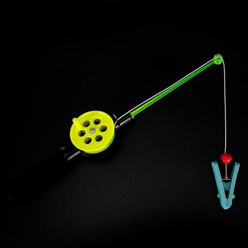 for Mini Portable Ice Fishing Rod and Reel Set with Clip for Shrimp and Crab, ABS Material, 4.5m Nylon Line, Compact Design for Outdoor Use in Saudi Arabia