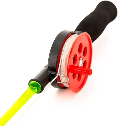 for Mini Portable Ice Fishing Rod and Reel Set with Clip for Shrimp and Crab, ABS Material, 4.5m Nylon Line, Compact Design for Outdoor Use in Saudi Arabia
