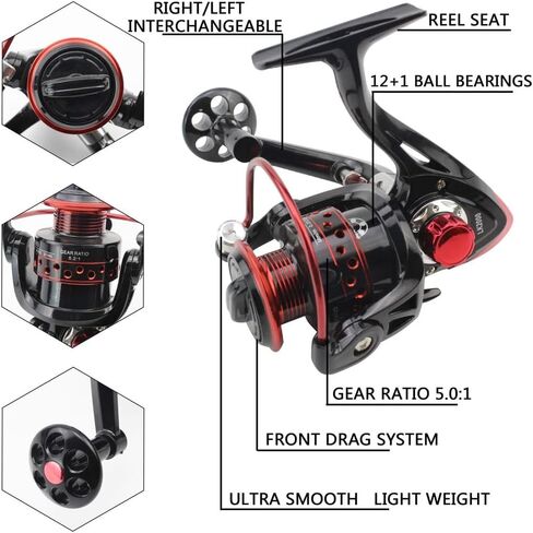 Season Fishing Set 67 Cm Ice Rod Boat Fishing Raft Fishing Tackle Combination in Saudi Arabia
