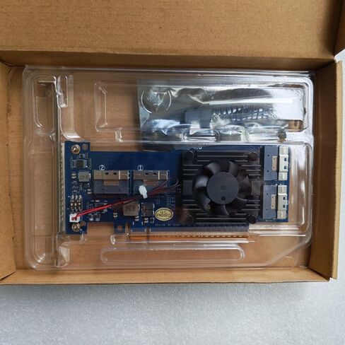 PLX8848 PCIe 4.0 x16 to Four 4 Ports SlimSAS SFF-8654 8i Switch Adapter Support 8*NVMe PEX88048 Applicable to Windows Server/Windows/linux/VMwareESX/ESXi/FreeBSD14/Ubuntu System in Saudi Arabia