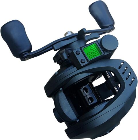 Led Screen Electronic Fishing Reels High Speed 6.3: 1 8kg Waterproofs Sea Saltwater Ice Fishing Wheel Easy to Use Metal Baitcasting Reels in Saudi Arabia
