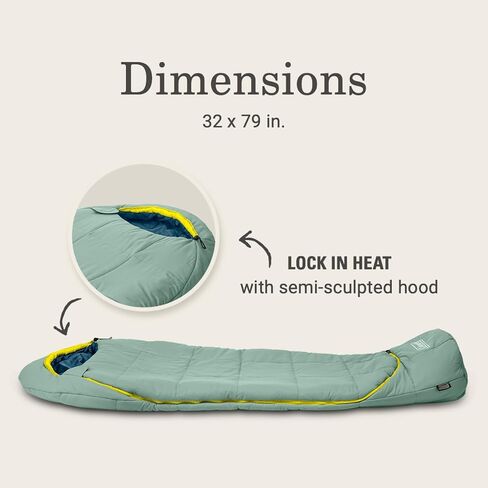 Coleman Big Bay 0/20/40°F Cold-Weather Sleeping Bag, Adult Mummy Sleeping Bag with Headrest, Foot Ventilation, & Storage Sack, Big & Tall Options in Saudi Arabia