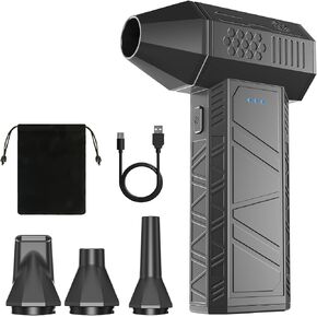 YOTON Compressed Air Duster 110,000 RPM, Cordless Electric Air Duster Replaces Canned Air Spray, Rechargeable 3-Gear Keyboard Cleaner, Air Blower for Computer, Electronics, Camera, Car & Outdoor in Saudi Arabia