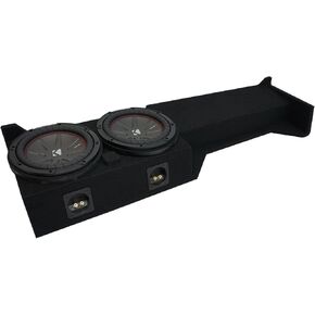 American Sound Connection Compatible with 2005-2019 Nissan Frontier Crew Cab Truck Kicker CompR CWR10 Dual 10" Sub Box Enclosure - Final 2 Ohm in Saudi Arabia