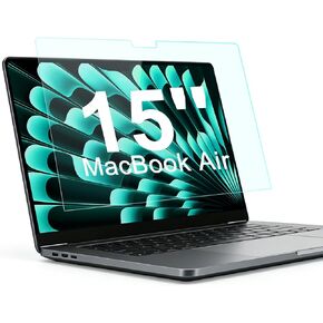 واقي شاشة مضاد للضوء الأزرق لجهاز MacBook Air 15 بوصة (2023-2026، M2، M3، M4، M5)، واقي شاشة غير لامع مضاد للوهج لجهاز Mac 15.3 بوصة (موديل A2941 A3114 A3241 A3448) in Kuwait