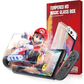 JZG 2 Pack Tempered Glass Screen Protector for Nintendo Switch 2 (2025), Auto Alignment Kit, Bubble Free Installation, Touch Sensitive, Ultra Clear HD Anti Scratch, Dust Removal in Kuwait