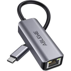 محول USB C إلى إيثرنت، محول ABLEWE Type-C إلى RJ45 جيجابت إيثرنت، محول شبكة Thunderbolt 3/4 إلى RJ45 LAN متوافق مع MacBook Pro/Air، iPhone 15/16/17 Pro/Max، iMac، iPad Pro، Dell XPS in Kuwait