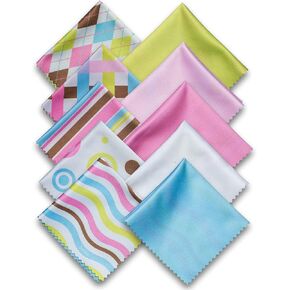 TreVee Microfiber Cleaning Cloth - Microfiber Cloth Fabric Wipe for Cleaner Lens, Eyeglasses, Phone Screen - Cute Dog Design 10-Pack, 6x6 in Saudi Arabia