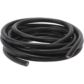 9.8FT 18 سلك قياس 6 موصل 18 AWG النحاس المعلب PVC الذين تقطعت بهم السبل، سلك كهربائي لإضاءة LED، كابل تمديد الجهد المنخفض في الهواء الطلق، السيارات، مقطورة، أسود in Kuwait