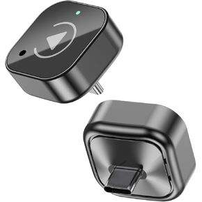 محول USB-C اللاسلكي CarPlay & Android Auto، دونجل إضافي يحول CarPlay السلكي من المصنع/Android Auto إلى لاسلكي (أسود لامع، USB-C) in Kuwait