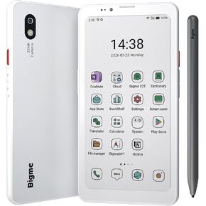 هاتف Bigme HiBreak Plus مقاس 6.13 بوصة بالحبر الإلكتروني للكتابة اليدوية بالورق الإلكتروني بسعة 4 جيجابايت + 64 جيجابايت، ونظام التشغيل Android 14، والهاتف الذكي Android Color Ereader 4G يدعم بصمة الإصبع، وإضاءة أمامية قابلة للتعديل، وعمر بطارية طويل بالل in Kuwait