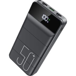شاحن محمول LOOPEAK بقوة 50000 مللي أمبير في الساعة 22.5 وات للشحن السريع، شحن سريع USB C مع 3 مخارج ومدخلين، شاشة LED، حزمة بطارية هاتف خلوي خارجية ذات سعة كبيرة لهواتف iPhone وSamsung وiPad in Kuwait