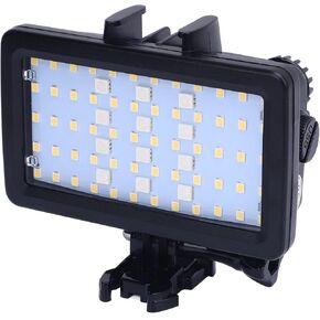 Pomya Underwater LED Video Light RGB Dive Light, 5000-6000K Color Temp, 130ft, Portable with 3000mAh Battery for Photography & Videography in Kuwait