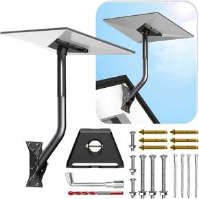 Gen 3 Mount for Starlink, 360° Adjustable Heavy-Duty Wall Roof Eave Mount for Starlink V3 V4 4X Standard Dish, Weatherproof Aluminum Alloy Adapter Satellite Internet Mount in Kuwait
