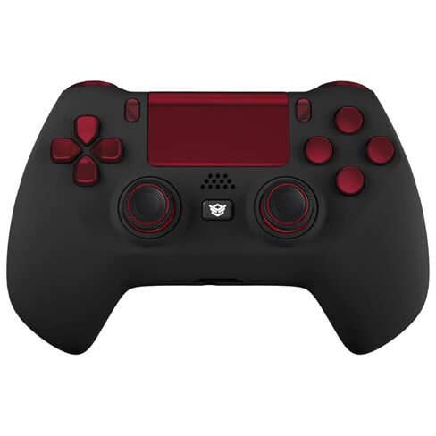 HEXGAMING HYPER Wireless Controller with TMR Sticks Compatible with ps4-4 Remappable Buttons, Triggers Stop, Swappable Thumbsticks - Black Red in Saudi Arabia