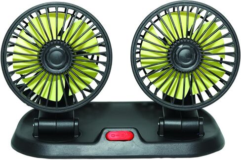 Portable 3-Head Car Cooling Fan-Brushless Motor-2 Speeds, 360 Rotation, for Car Dashboard, Powerful Cooling Solution for SUV/RV/Truck/Sedan/Cruise/Office,USB Powered (3-head 5V) in Saudi Arabia