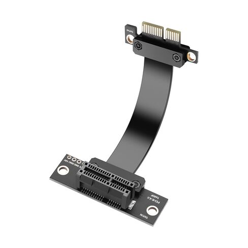 كابل SinLoon PCIe 4.0 X1 Riser PCI-E 1X ذكر إلى 90 درجة PCIE 1X سلك تمديد رافعة أنثى - 1890 (30 سم) in Saudi Arabia