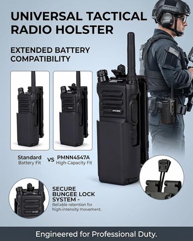 Holsters - Model 5001 Portable Radio Case, Radio Holster Compatible with Motorola APX6000 & APX8000 Radios | Nylon MOLLE Radio Holder for Vest Duty Belt Two-Way Radio Case in Saudi Arabia