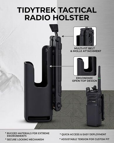 Holsters - Model 5001 Portable Radio Case, Radio Holster Compatible with Motorola APX6000 & APX8000 Radios | Nylon MOLLE Radio Holder for Vest Duty Belt Two-Way Radio Case in Saudi Arabia