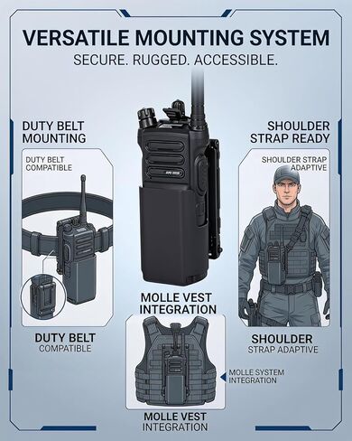 Holsters - Model 5001 Portable Radio Case, Radio Holster Compatible with Motorola APX6000 & APX8000 Radios | Nylon MOLLE Radio Holder for Vest Duty Belt Two-Way Radio Case in Saudi Arabia