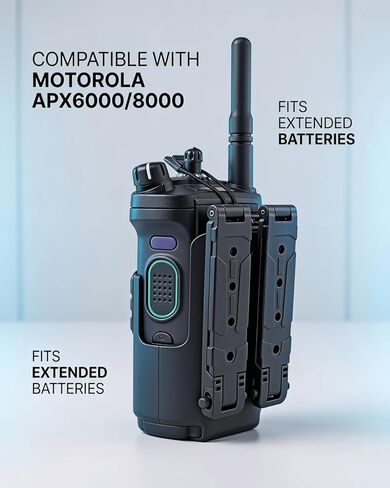 Holsters - Model 5001 Portable Radio Case, Radio Holster Compatible with Motorola APX6000 & APX8000 Radios | Nylon MOLLE Radio Holder for Vest Duty Belt Two-Way Radio Case in Saudi Arabia