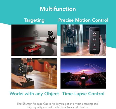 Foto&Tech 2.5mm C1 Remote Control Shutter Release Cable Cord, Compatible with Miops Trigger and Canon EOS R6 Mark III in Saudi Arabia