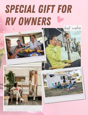 هدايا Onebttl RV Camper للنساء - كوب ملكة التخييم بسعة 40 أونصة بمقبض - كوب سفر مرح للزوجة والأم in Saudi Arabia