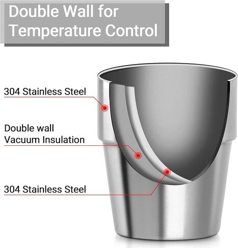 4 Pieces Stainless Steel Cups Double Wall Tumbler Glasses Stackable Metal Drinking Cups Insulated Drinking Glasses Reusable Camping Mugs for Home Camping RV BBQ Office Party(Silver,10 oz) in Saudi Arabia