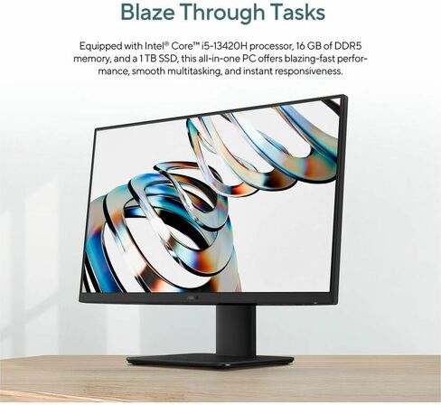 Asus V400 V470VA-DS504T All-in-One Desktop Computer - Intel Core i5 13th Gen i5-13420H - 16 GB RAM - 1 TB SSD - 27" Touchscreen - Windows 11 Home in Saudi Arabia