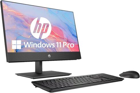 كمبيوتر مكتبي HP ProOne 600 G4 الكل في واحد 21.5 بوصة FHD، Intel Core i3-8100 3.6 جيجا هرتز، ذاكرة الوصول العشوائي 8 جيجا، 256 جيجا SSD، لوحة مفاتيح وماوس، USB-C، WiFi & BT، Windows 11 Pro (متجدد) in Saudi Arabia