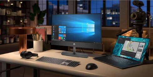 HP ProOne 600 G4 All-in-One PC 21.5" FHD Desktop Computer, Intel Core i7-8700T 2.4GHz, 8GB RAM, 256GB SSD, Keyboard & Mouse, USB WiFi & BT, Windows 11 Pro (Renewed) in Saudi Arabia