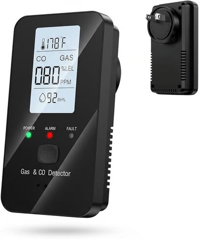 Stead Detector 4-in-1 with HD Screen, Real-Time Display for Home, Apartment, Hotel, Camping RV (White) in Saudi Arabia