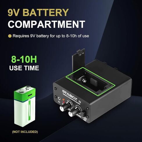 Professional in Ear Monitor Amplifier with Double Channel Input, Portable Headphone Amplifier with XLR and 6.35mm TRS Input, Iem Headphone Amp with Mono & Stereo for Keyboardists, Drummers, Guitar in Saudi Arabia