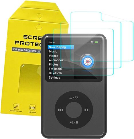 3 عبوات من واقي شاشة مشغل MP3 من innioasis Y1، واقي شاشة HD شفاف مضاد لبصمات الأصابع ومضاد للخدش وصديق للشاشة من مادة TPU الناعمة متوافق مع مشغل MP3 الموسيقى من innioasis Y1 مقاس 2.4 بوصة in Kuwait
