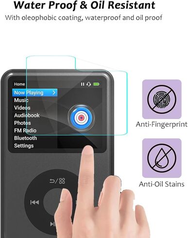 3 عبوات من واقي شاشة مشغل MP3 من innioasis Y1، واقي شاشة HD شفاف مضاد لبصمات الأصابع ومضاد للخدش وصديق للشاشة من مادة TPU الناعمة متوافق مع مشغل MP3 الموسيقى من innioasis Y1 مقاس 2.4 بوصة in Kuwait