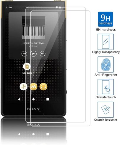 (2-Pack) High-Definition Clear Tempered Glass Screen Protector for Sony Walkman ZX707/706 Series Scratch-Resistant & Impact Protection in Saudi Arabia