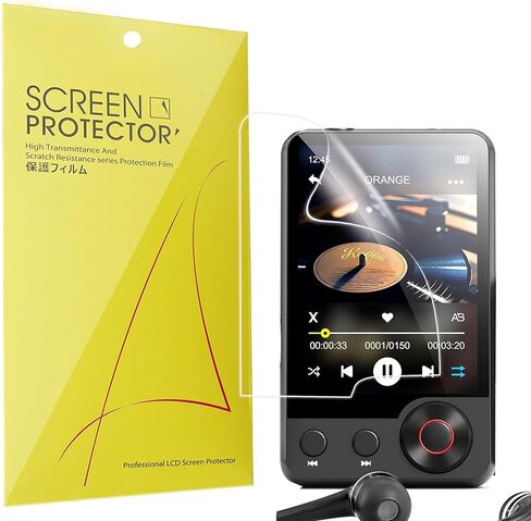 Lamshaw Compatible for MECHEN D53 MP3 Player Screen Protector, [6 Pack] Full Coverage TPU Clear Film Compatible for MECHEN D53 2.4" Screen MP3 Player (6 Pack) in Saudi Arabia