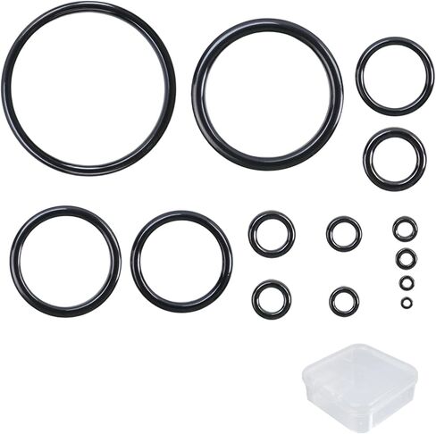 Dnyta Fishing Rod Eyelet Repair Kit- 28 Pcs Fishing Ceramic Rings Replacement Set,14 Sizes Pole Rod Tip Eyes Repair Accessories (Outer diameter: 3.2mm-47mm) in Saudi Arabia