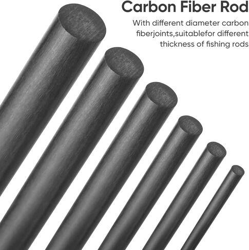 POPETPOP Carbon Fiber Supply Fishing Rod Tips Repair Kit Pole Repair Carbon Fiber in Saudi Arabia