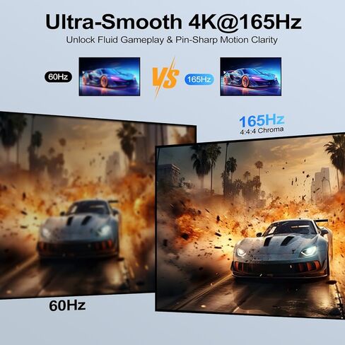 KVM Switch HDMI 2 in 1 Out for 1 Monitor 2 Computers, 8K@60 هرتز 4K@165 هرتز USB 3.0 Hub مع جهاز تحكم عن بعد بالأشعة تحت الحمراء، سبائك الألومنيوم، HDR10 HDCP 2.2 in Kuwait