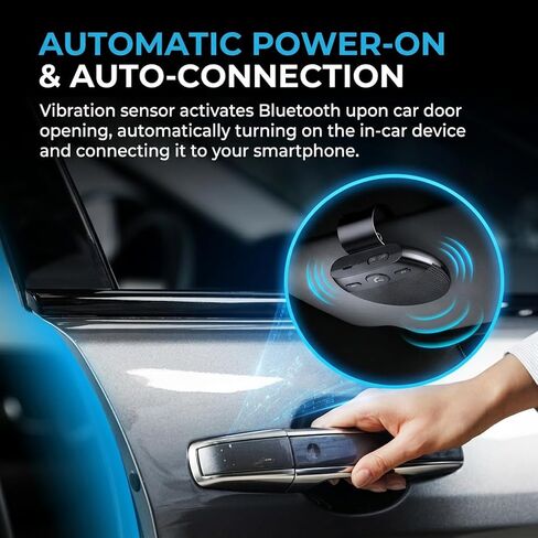مكبر صوت للسيارة بدون استخدام اليدين لسيارة Peugeot Expert 2017 2018 2019 2020 2021 2022 2023 2024، مكالمات صوتية عالية الدقة، تشغيل تلقائي، إيقاف التشغيل التلقائي، جهاز صوتي بمشبك واقي من الشمس للسائقين والمركبات in Saudi Arabia