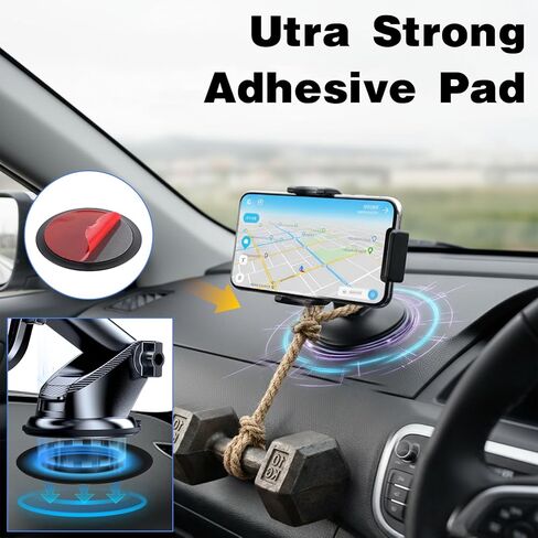 Dashboard Pad Mounting Disk Sticky Adhesive Replacement Kit, 5Pcs Reusable Picky Pad 2.75Inch Super Heat-Resistance Phone Suction Pads for Suction Cup Car Phone Holder Disc Windshield Dash Cam in Saudi Arabia